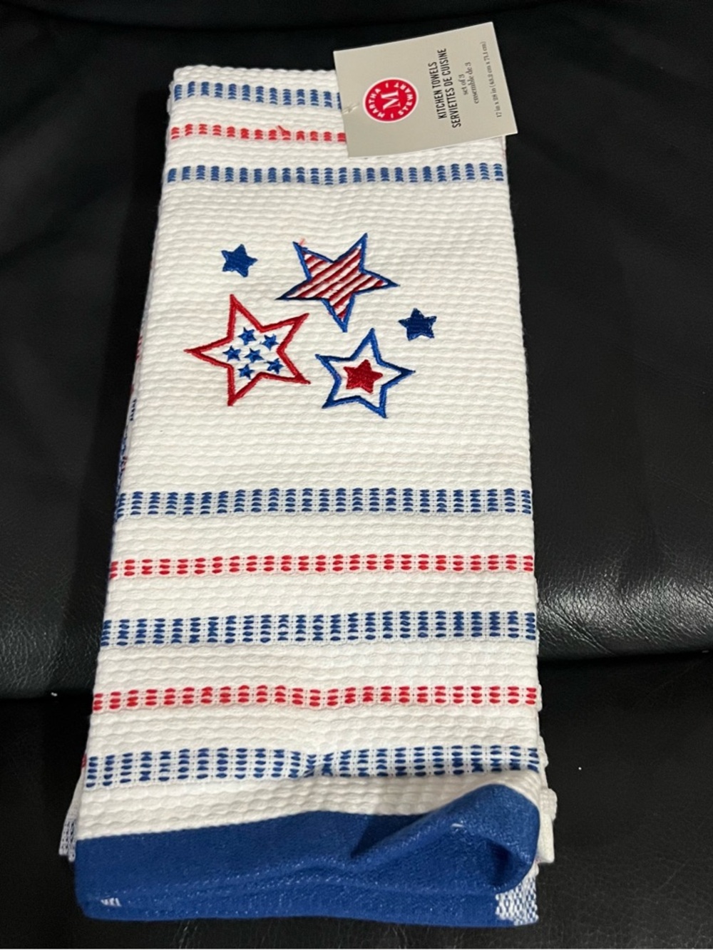 Martha Stewart Patriotic Kitchen Towels - Patriotic Stars Kitchen Towels